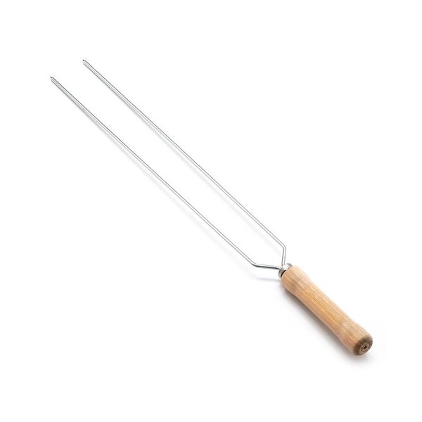 Espeto Duplo Para Churrasco 55cm Mor