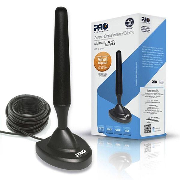 Antena Interna Digital HD PROHD 2400-Proeletronic