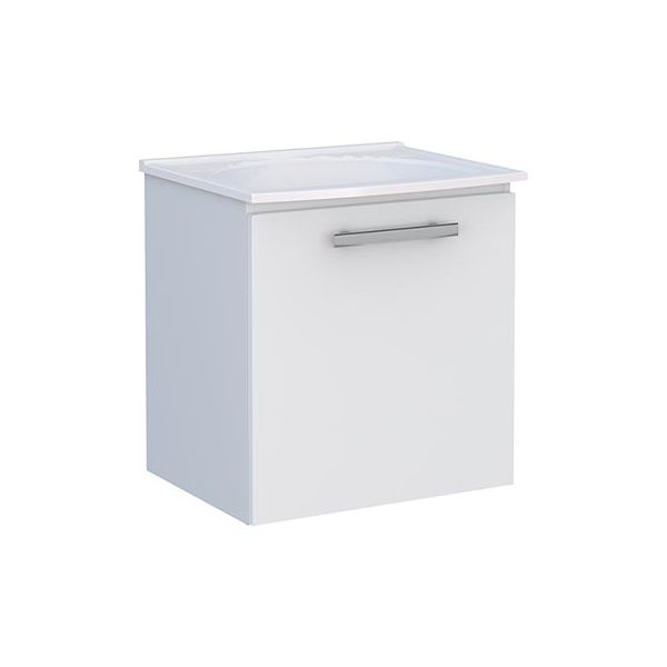 Gabinete Aço Suspenso Com Tanque Vênus 50X40Cm Branco Cozimax