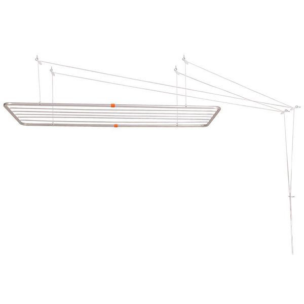 Varal Teto Aço 56X140Cm 006008 Branco Mor