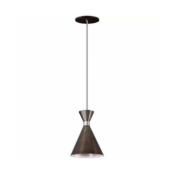 PENDENTE KINLIGTH DOMINICA ONIX/BRANCO P/1 E-27