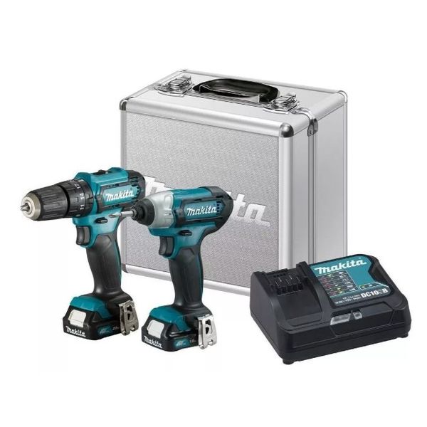 KIT MAKITA PARAF HP333D+TD110D+MAL AL+CARR+BATS+BIT