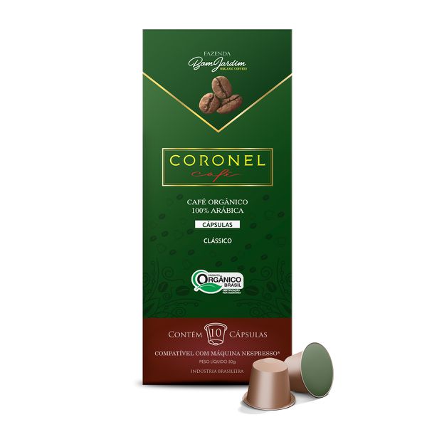 CORONEL CAFÉ ORGÂNICO EM CÁPSULAS