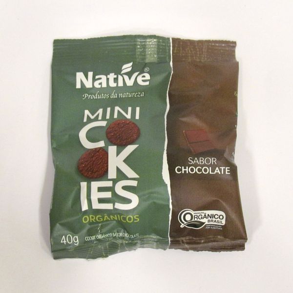 Mini Cookie Sabor Chocolate Orgânico Native 40g