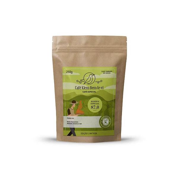 Café Klem Bem-Te-Vi Orgânico Especial Torrado em Grãos 250g