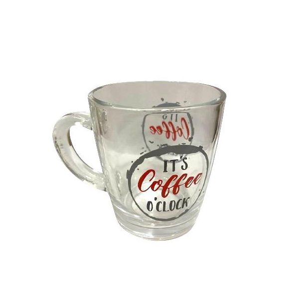 Caneca de Vidro Decorada 350ml