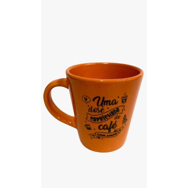 Caneca Porcelana Personalizada Laranja