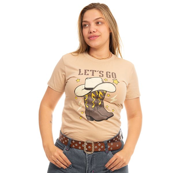 Camiseta Feminina Country Lets Go