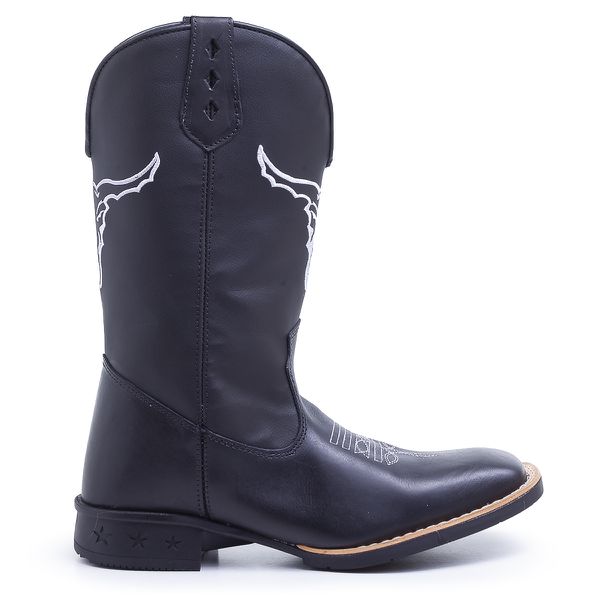 Bota Masculina Texana Boi Desenhado