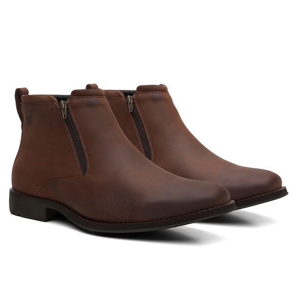 Botina Conforto Mustang Caf Z per Linha Bugre