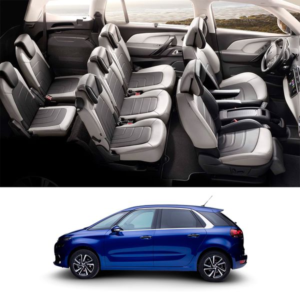 Revestimento Banco de Couro Gran C4 Picasso 7 Lugares