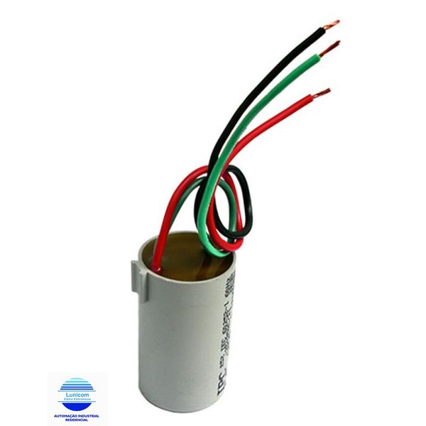 CAPACITOR P/VENTILADOR 3 FIOS 1.5+2.5MF 220 VOLTS