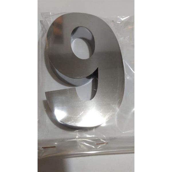 NUMERO APARTAMENTO METAL CROMADO 9 REF 7709 M. FIX