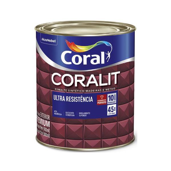 ESMALTE BR BRANCO 1/4 0,9L CORALIT