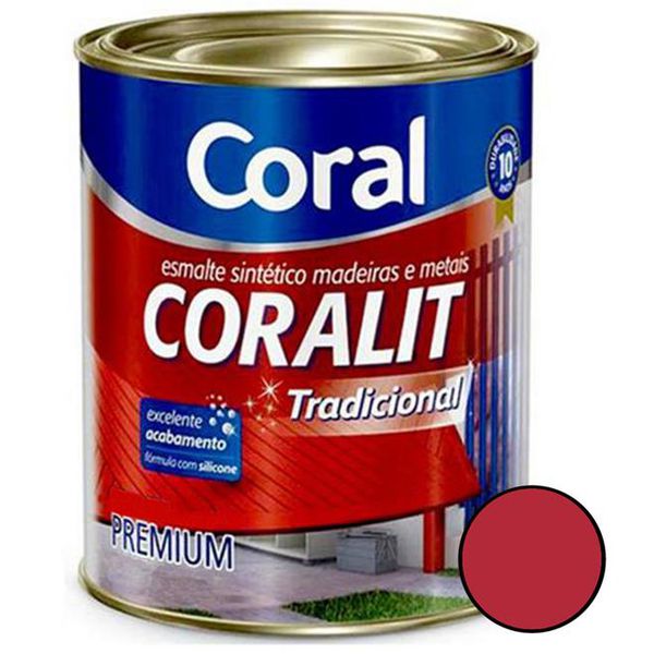 ESMALTE BR CORALIT 1/16 0.225ML VERMELHO CORAL