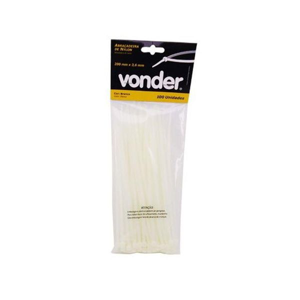 ABRACADEIRA NYLON 4.8MMX200MM C/ 20 BR VONDER