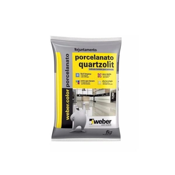 Rejunte Porcelanato 1Kg Quartzolit