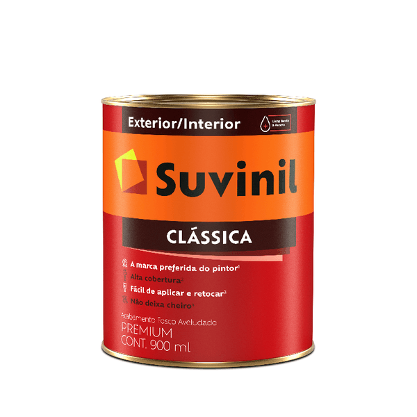 Tinta Látex SUVINIL Clássica Interna Externa Litro 0,900