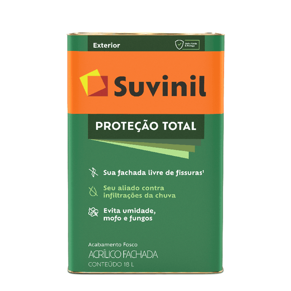 Tinta Acrílica Suvinil Fosca Proteção Total Externa Interna Lata 18L