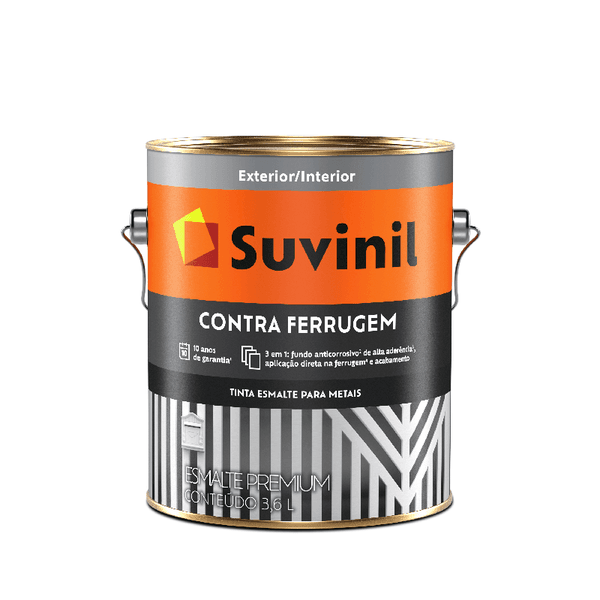 Esmalte Contra Ferrugem Suvinil 3 em 1 Galão 3,6L