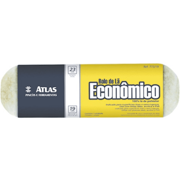 Rolo de Lã Sintética Atlas Econômica 23CM