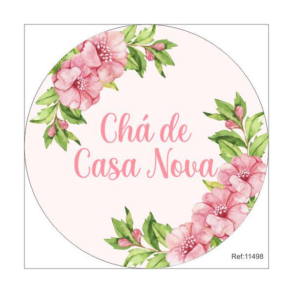 Painel Chá de Casa Nova Em Tecido 1,50x1,50 c/elástico