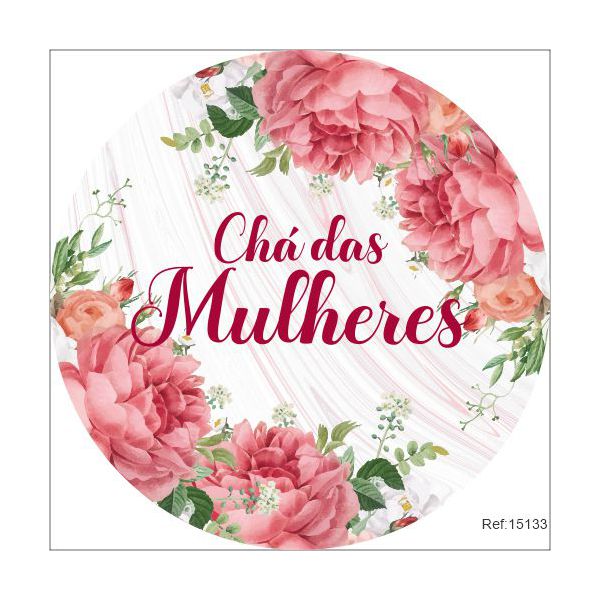 Painel Chá das Mulheres Em Tecido 1,50x1,50 c/elástico