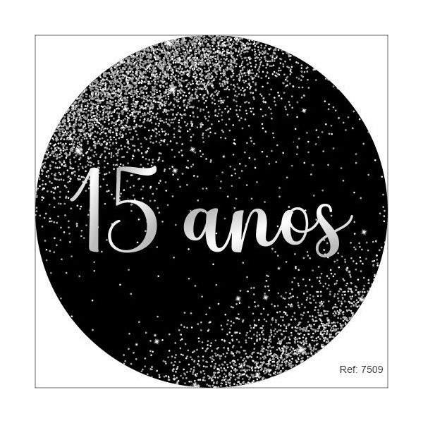 Painel 15 Anos Em Tecido 1,50x1,50 c/elástico