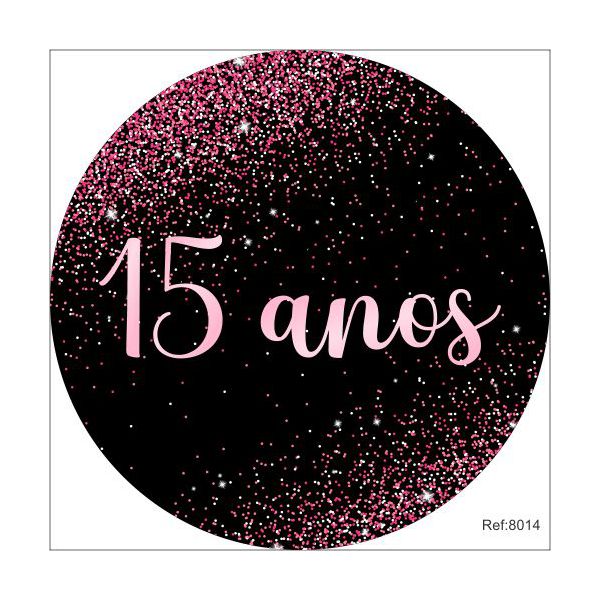 Painel 15 Anos Em Tecido 1,50x1,50 c/elástico