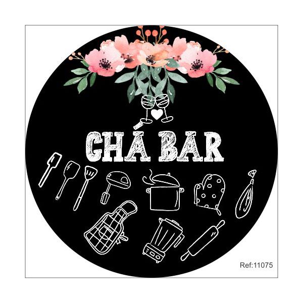 Painel Chá Bar Em Tecido 1,50x1,50 c/elástico