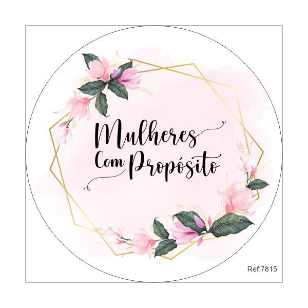 Painel Mulheres com Propósitos Em Tecido 1,50x1,50 c/elástico