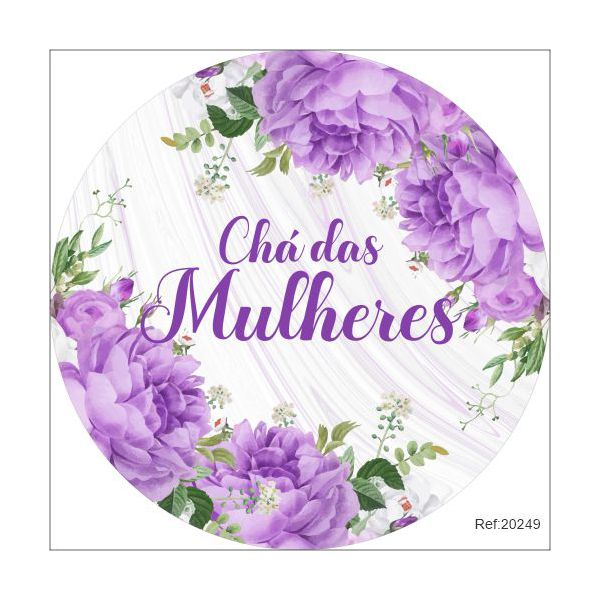 Painel Chá das Mulheres Em Tecido 1,50x1,50 c/elástico
