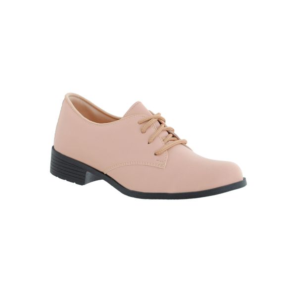 Oxford Feminino Salto Baixo CRshoes Rosa