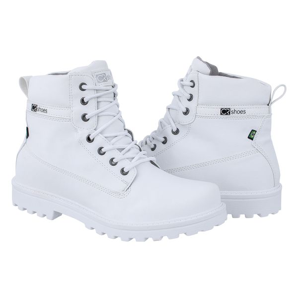 Coturno casual masculino CRshoes branco