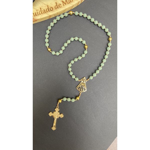 Terço Nossa Senhora Aparecida - Verde 