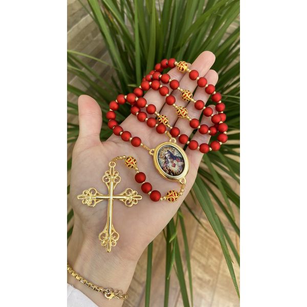 Terço Sagrado Coração de Jesus e Sagrado Coração de Maria