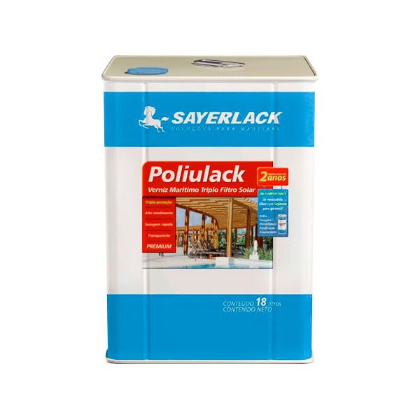 Verniz Para Madeira Fosco Acetinado Poliulack 18l