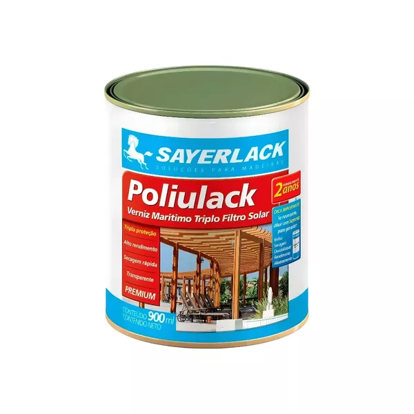 Verniz Para Madeira Fosco Acetinado Poliulack 0,9l