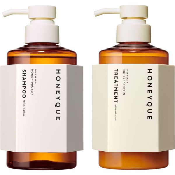 Honey Deep Repair Shampoo 450 ml + Hair Treatment, Moist Set 450 ml 