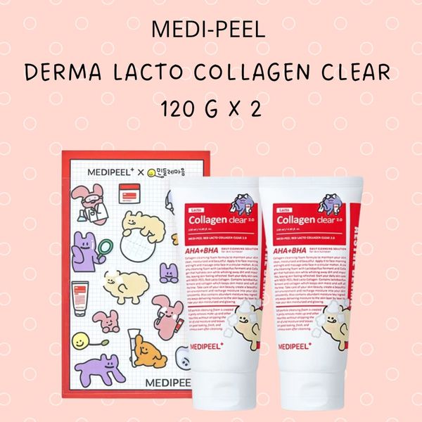 MEDI-PEEL Derma Lacto Collagen Clear - 120ML + 120ML