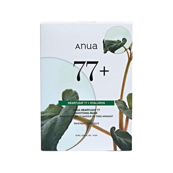 ANUA HEARTLEAF 77 SOOTHING TONER CICA EXOSOME MASK 