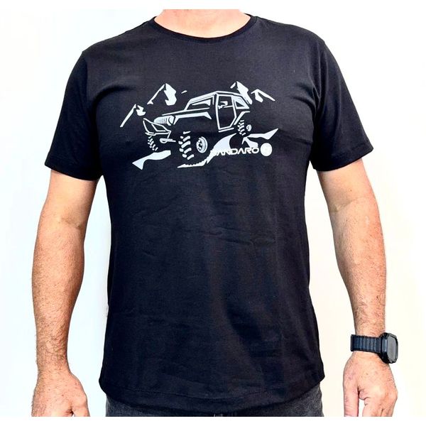 Camiseta Dandaro 100% algodão Jipe Preta