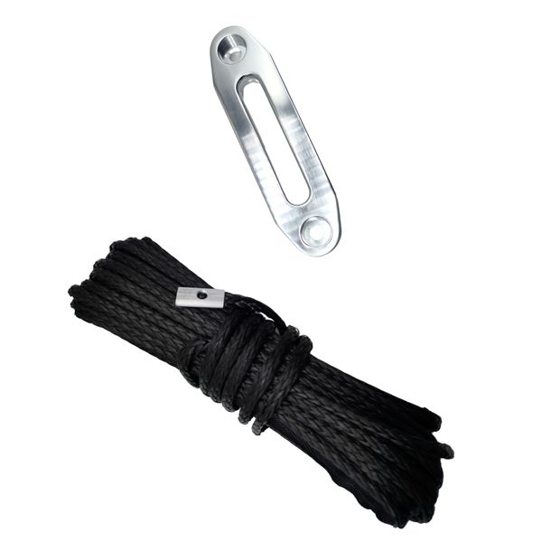 Cabo Sintético 6mm 13 Metros Com Guia Atv Utv - Cinza