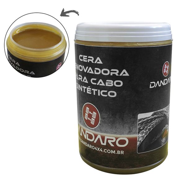 Cera Renovadora Dandaro para Cabo Sintético de Guincho Off-Road 850gr