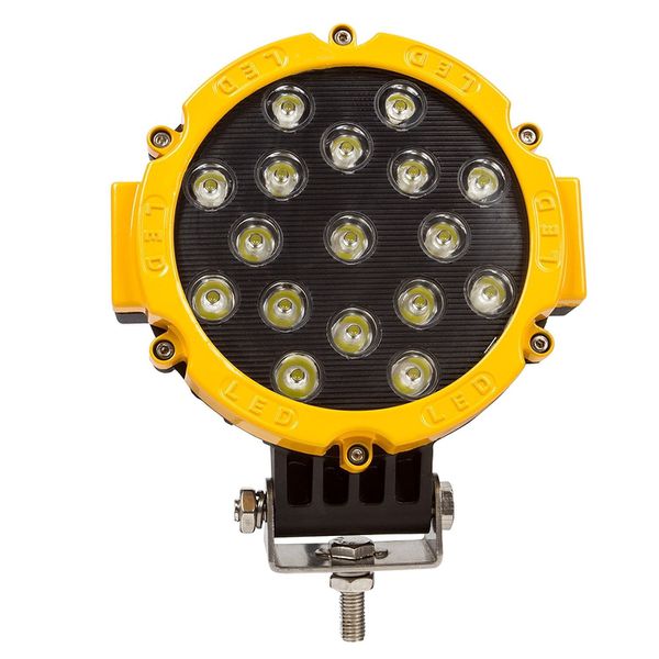 Farol Milha Led 51w Off Road 7 Polegadas Amarelo