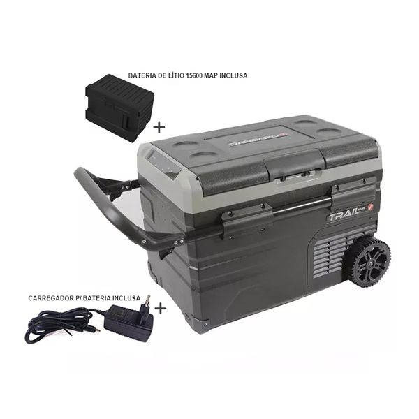 Geladeira Portátil Dandaro Trail 35lts Dual zone Quadrivolt 12/24V - 110/220W - TD35