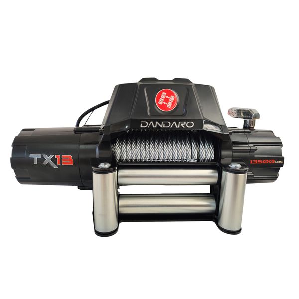 Guincho Elétrico Dandaro Tx-13 Capacidade 13500lbs 12v Cabo De Aço 