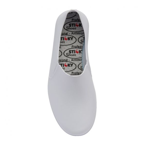 TENIS OCUPACIONAL POLIMERO BRANCO STICKY WOMAN COM FACHETE STW-F