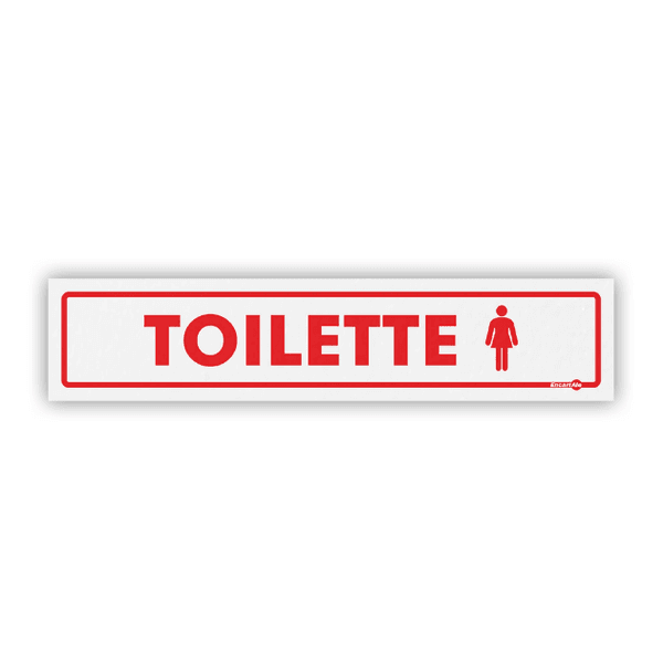 PLACA SINALIZACAO PS109 TOILETTE FEMININO