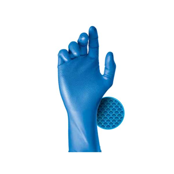 LUVA SUPERGLOVE AMBIDESTRA C/ 50UNID AZUL CA38011